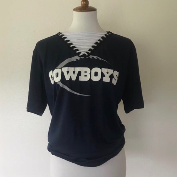 Dallas Cowboys Lace Up Shirt - Picture 2 of 9